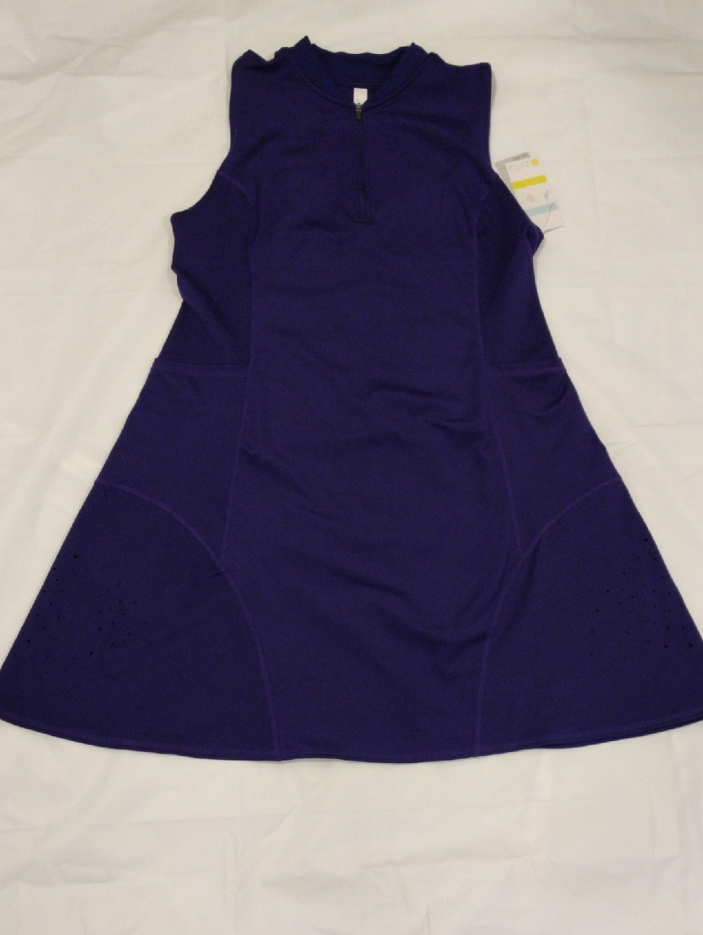Zella Deep Purple Sleeveless Mini Dress
